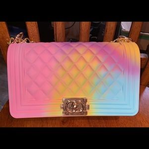 Cross-body Rainbow Handbag